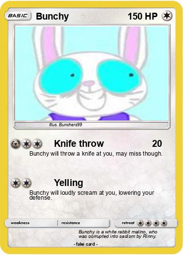 Pokémon Bunchy - Knife throw - My Pokemon Card