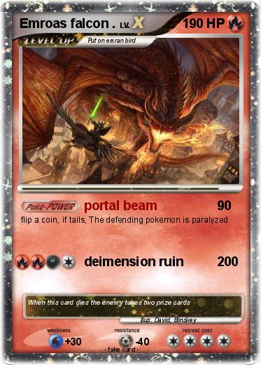 Pokemon Emroas falcon .
