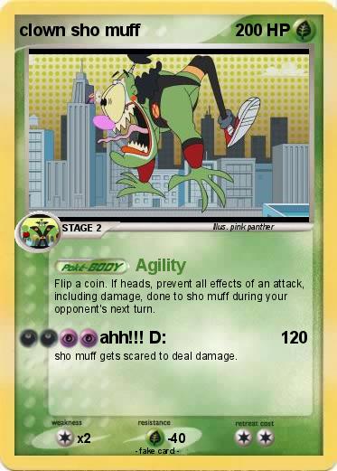 Pokemon clown sho muff