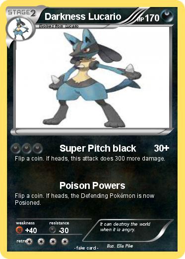 Pokemon Darkness Lucario