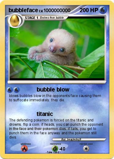 Pokemon bubbleface