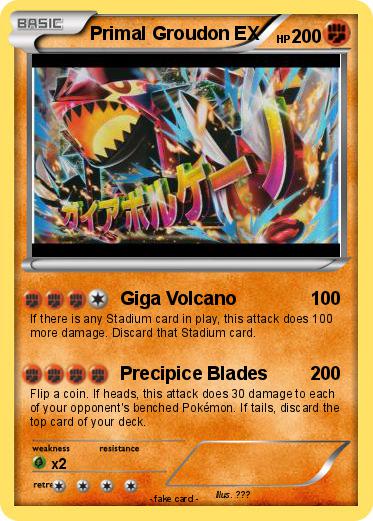 Pokemon Primal Groudon EX