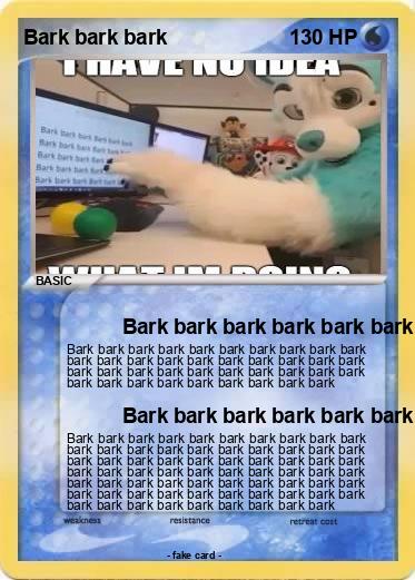 Pokemon Bark bark bark