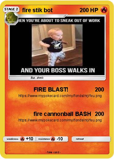 Pokemon fire stik bot