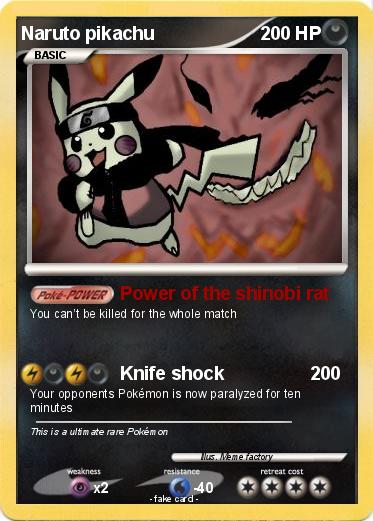 Pokemon Naruto pikachu