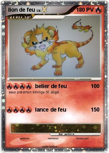 Pokemon lion de feu