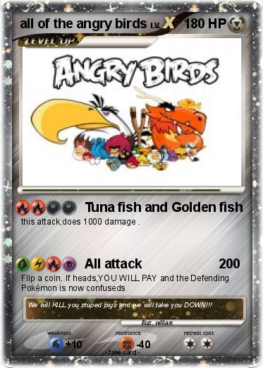 Pokemon all of the angry birds
