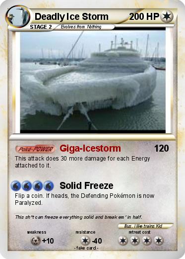 Pokemon Deadly Ice Storm