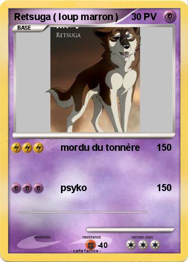 Pokemon Retsuga ( loup marron )