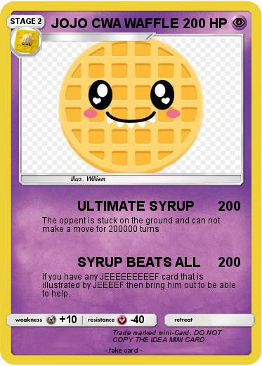 Pokemon JOJO CWA WAFFLE