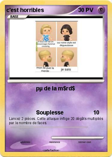Pokemon c'est horribles