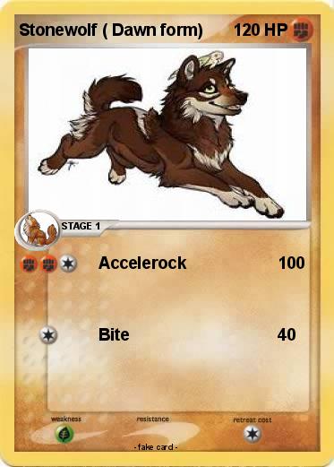 Pokemon Stonewolf ( Dawn form)