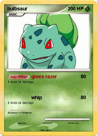 Pokemon bulbsaur