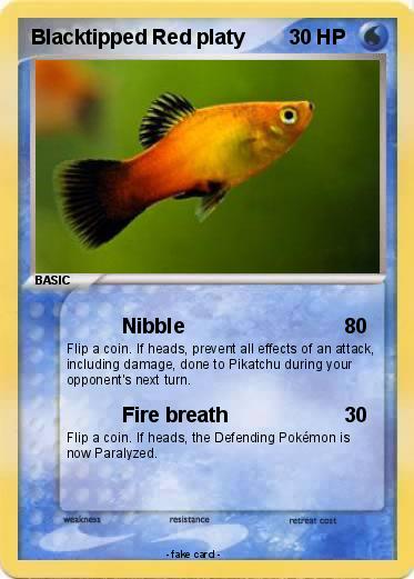 Pokemon Blacktipped Red platy