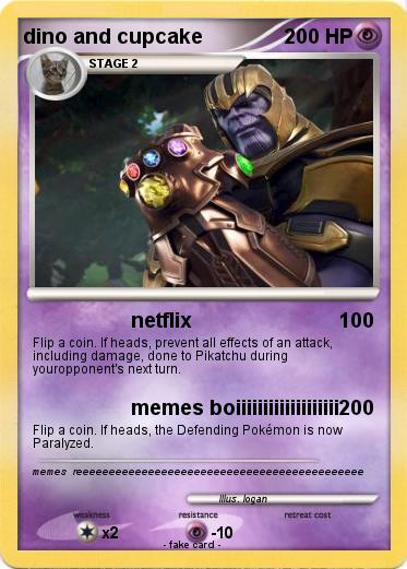 Pokemon dino and cupcake