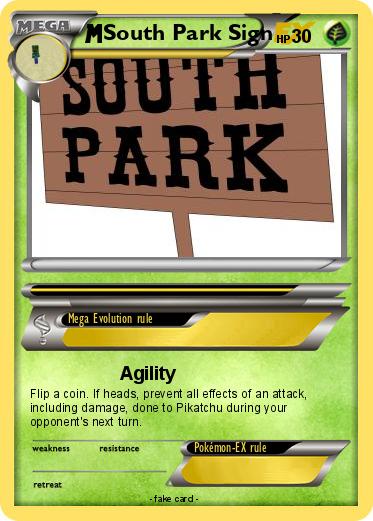 Pokemon South Park Sign