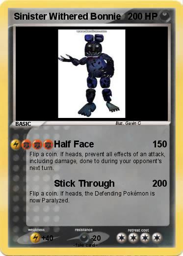 Pokemon Sinister Withered Bonnie