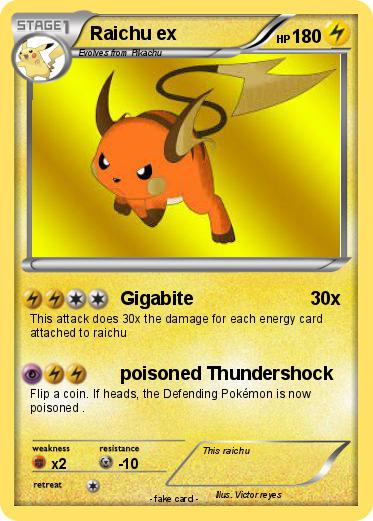 Pokemon Raichu ex