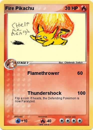 Pokemon Fire Pikachu