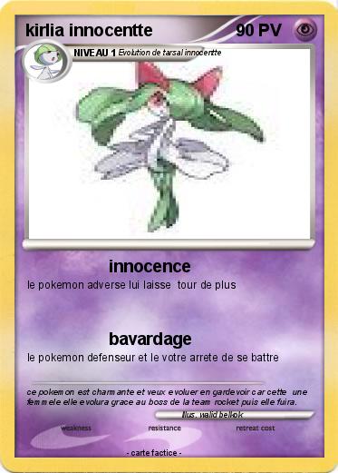 Pokemon kirlia innocentte