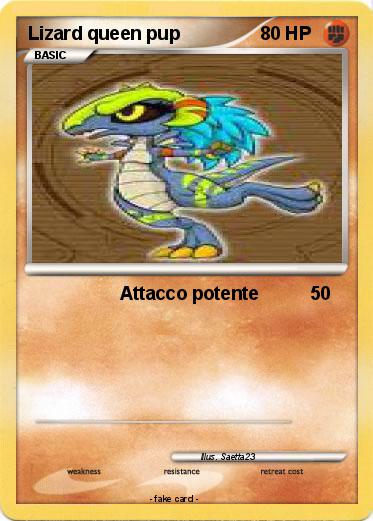 Pokemon Lizard queen pup