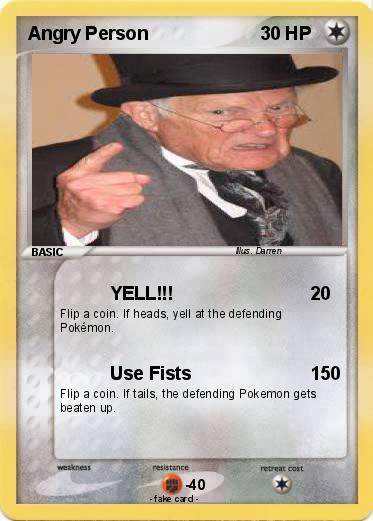 Pokemon Angry Person