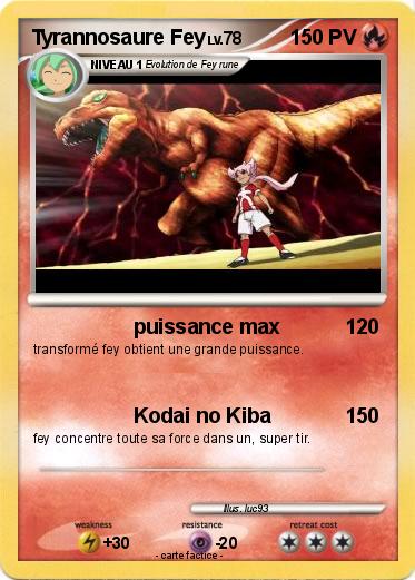 Pokemon Tyrannosaure Fey