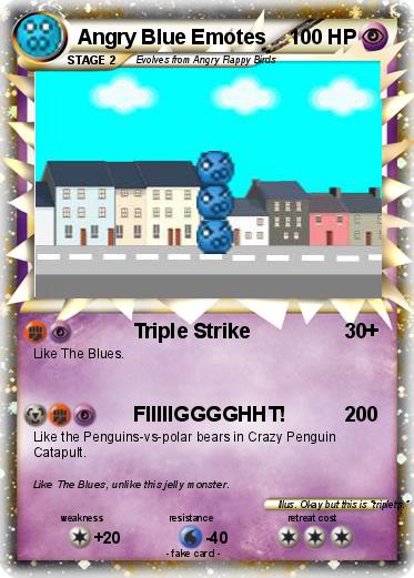 Pokemon Angry Blue Emotes