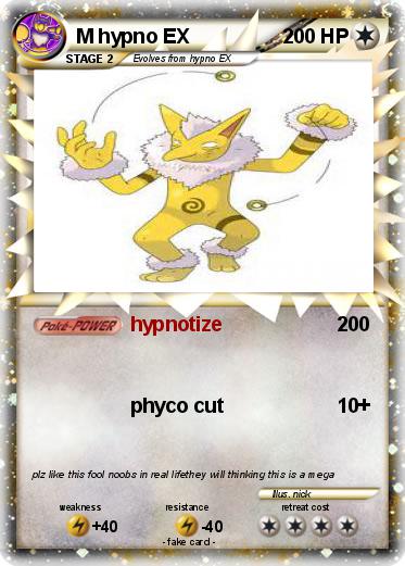 Pokemon M hypno EX