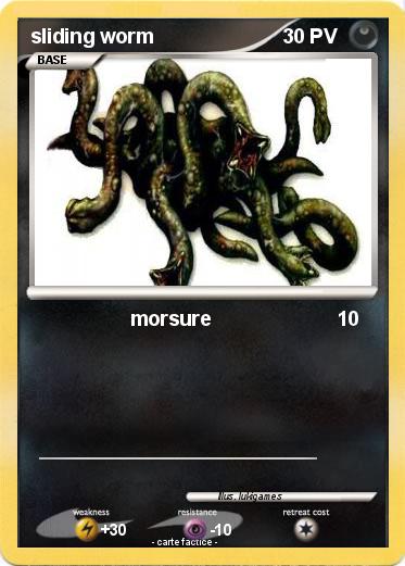 Pokemon sliding worm