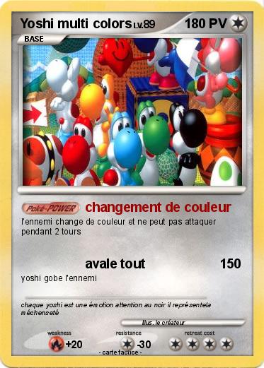Pokemon Yoshi multi colors