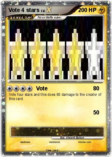 Pokemon Vote 4 stars