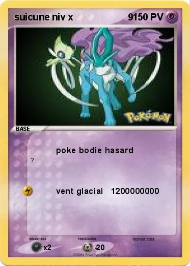 Pokemon suicune niv x                     9