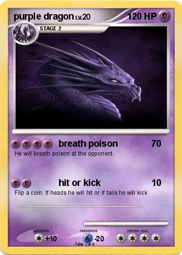 Pokemon purple dragon