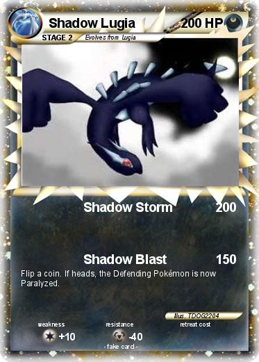 Pokemon Shadow Lugia