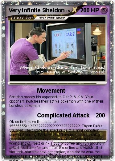 Pokemon Very Infinite Sheldon