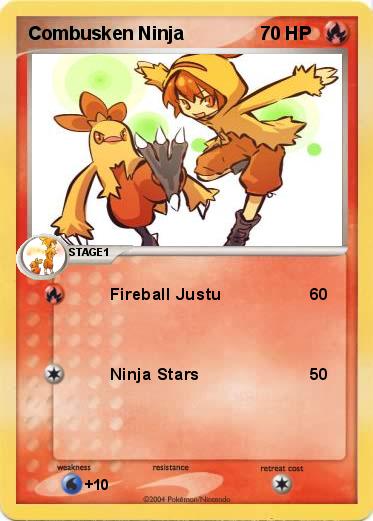Pokemon Combusken Ninja