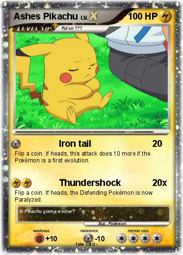 Pokemon Ashes Pikachu
