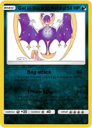 Pokemon Get in the bag Nebby