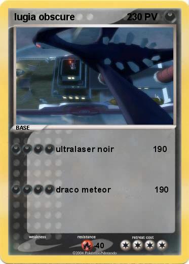 Pokemon lugia obscure                    2                          