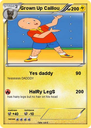 Pokemon Grown Up Caillou
