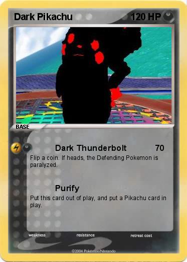 Pokemon Dark Pikachu