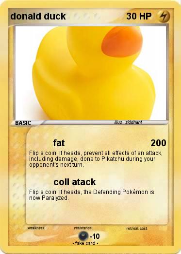 Pokemon donald duck