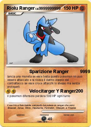 Pokemon Riolu Ranger