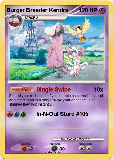 Pokemon Burger Breeder Kendra