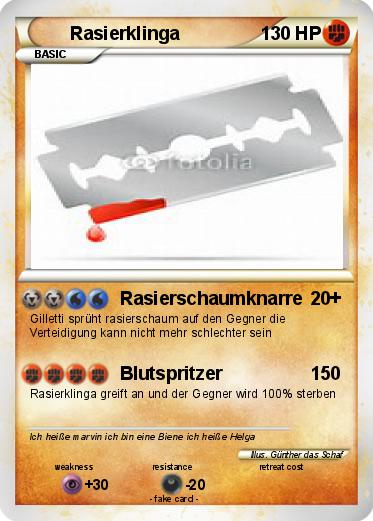 Pokemon Rasierklinga