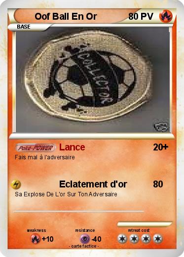Pokemon Oof Ball En Or