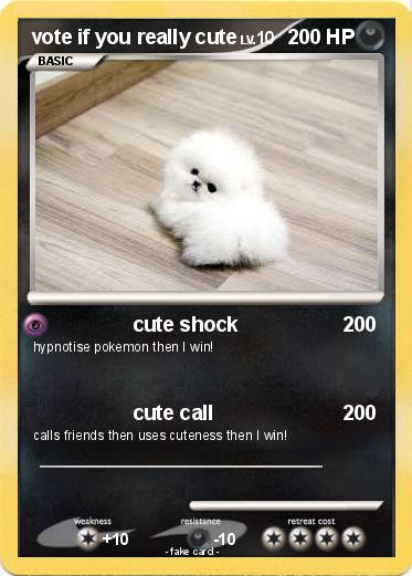Pokemon vote if you really cute