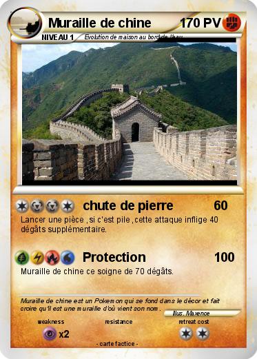 Pokemon Muraille de chine