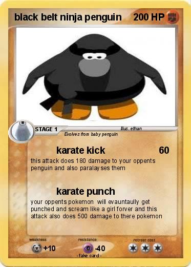 Pokemon black belt ninja penguin